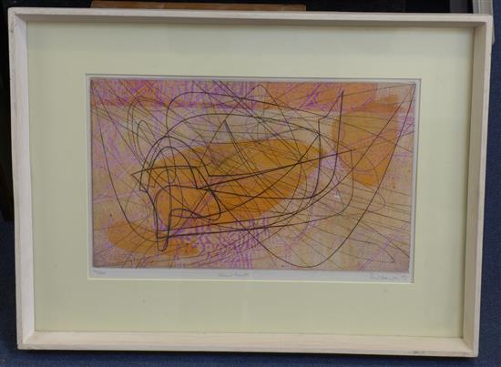 Stanley William Hayter (1901-1988) About Boats, 10 x 16in.